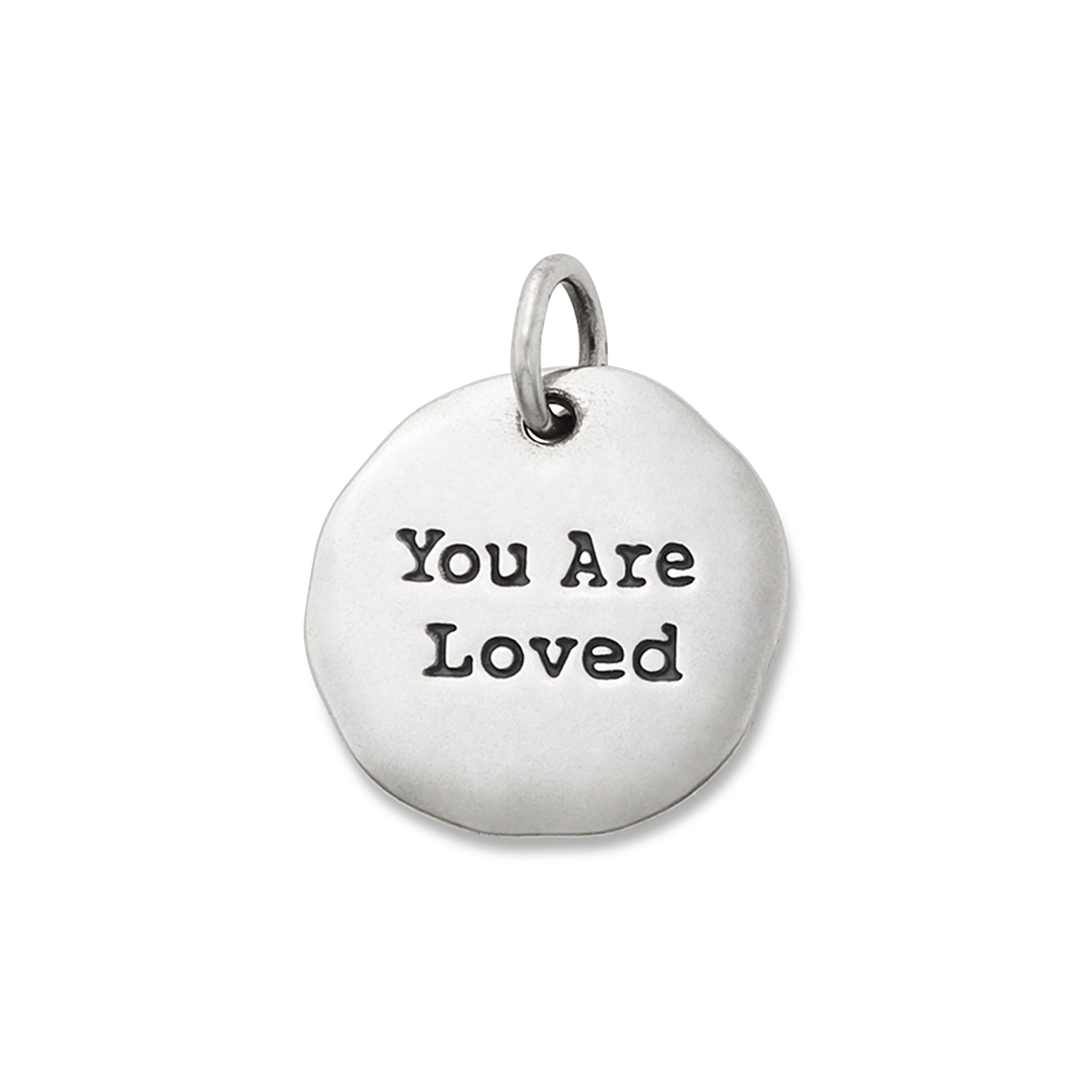 You Are Loved' Sterling Silver Charm - Image 2