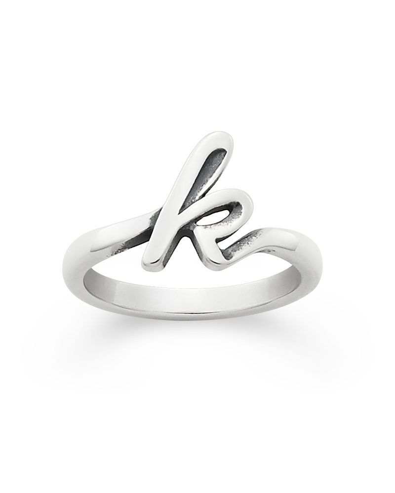 Script Initial 'K' Ring - Image 3