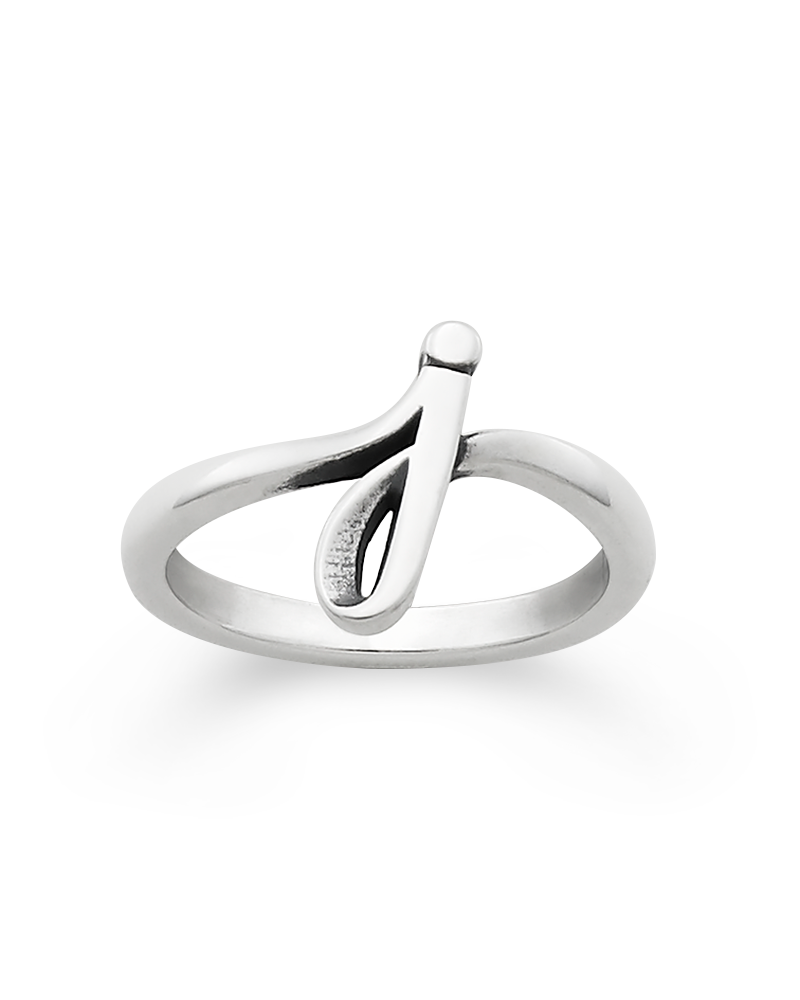 Script Initial 'J' Ring